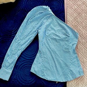 Striped shirt top- one shpulder